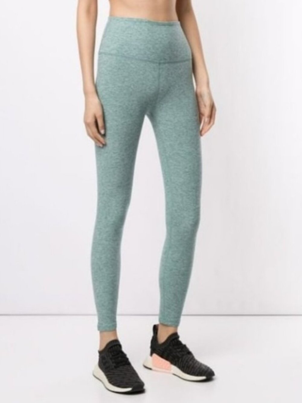 Beyond Yoga Spacedye Caught in the Midi High Waisted Leggings Green- Size: XL